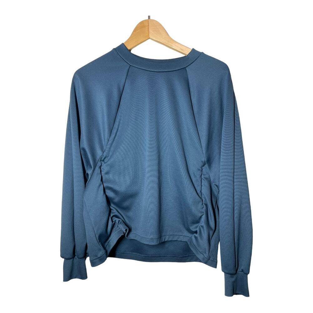 The North Face Zip Sides Blue Pullover Shirt Flash Dry Medium Womens